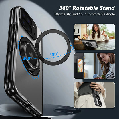 For Google Pixel 10 Pro Fold Case Luxury Armor Sanhelian Protective Shell With Magnetic Cover Finger Protective Film Funda