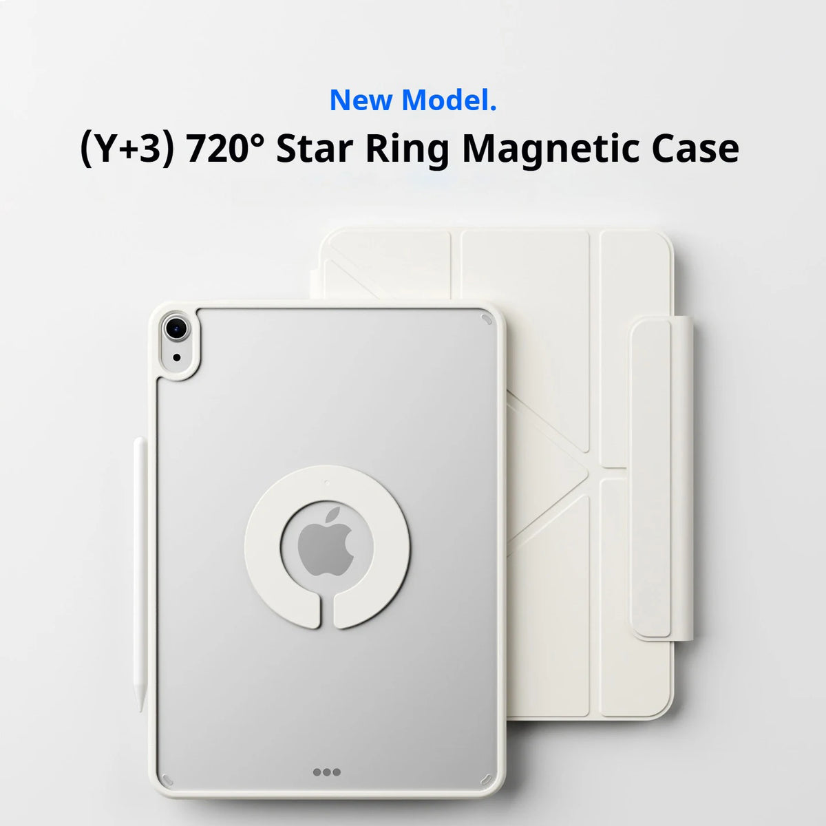 RBP Case IPad10/11th Air 11 4/5 10.9 Pro 11 12.9 13 Detachable Rotate 360°, iPad 10.2 7/8/9th Gen Mini 6 Y-Shaped Folding Cover