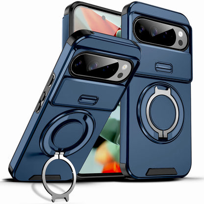 Luxury Shockproof Armor Case For Google Pixel 11 10 9 7 Pro XL 8A 9A 8Pro 11Pro Anti-fall Support Car Mount Adsorption Cover