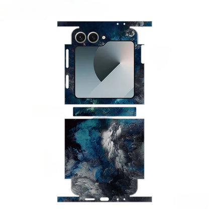 Decal Skin for Samsung Galaxy Z Flip6 5 4 7 Back Screen Protector with Hinge Film Cover Flip5 3M Wrap Colorful Sticker