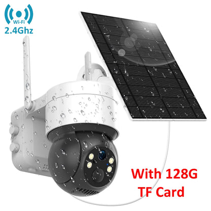 Tuya SmartLife WiFi/4G Sim Card 3MP WiFi Battery Solar Motion Tracking Human Detect Color Night Vision Outdoor PTZ CCTV Camera