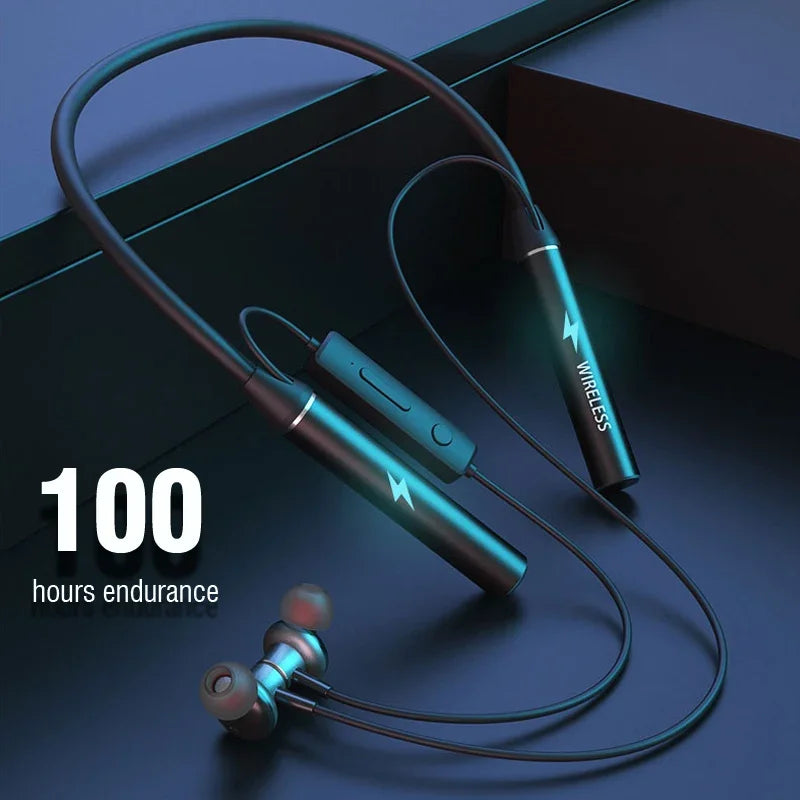 Wireless Headphones Neckband Bluetooth Earphone 180 Hours Long Battery With Microphone High Quality Headset For Sport