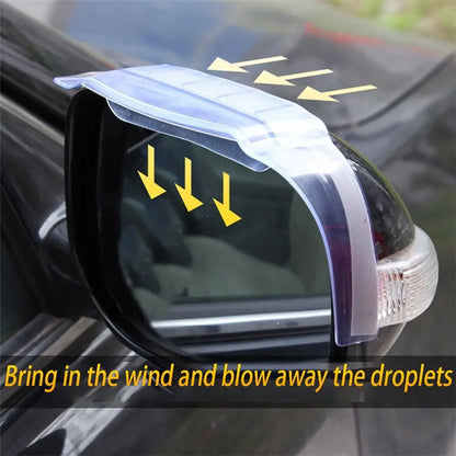 Universal Anti-reflective Rain Guard Air Drying Style Rain Cover Car Sun Visor Rearview Mirror Visor Car Rain Eyebrow