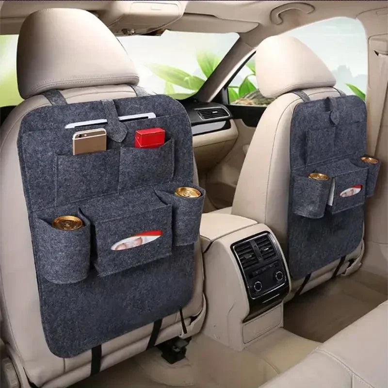 Car Backseat Organizer with Tissue Box Tablet Holder Auto Back Seat Storage Cover Protector Travel Road Trip Kids Toddlers Amagi
