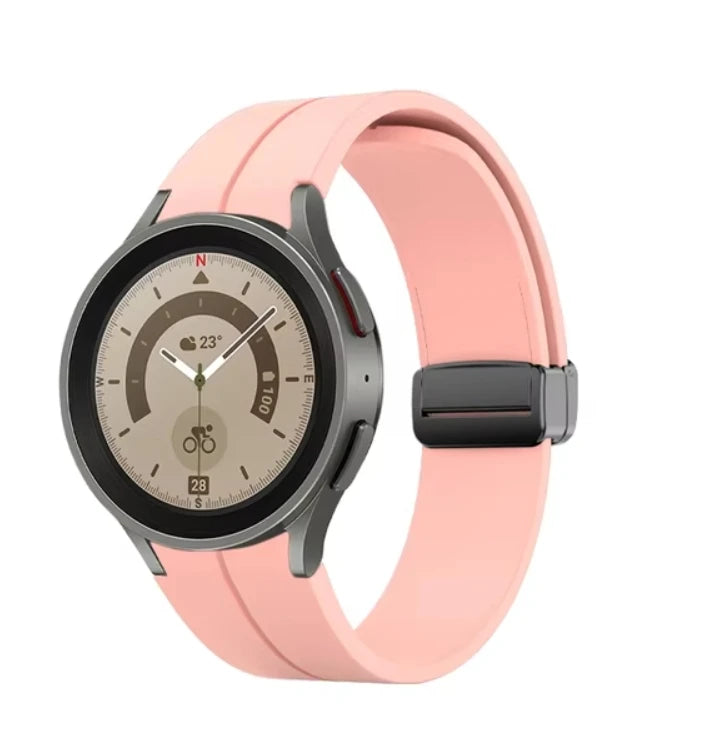 No Gap Magnetic Silicone Strap For Samsung Galaxy Watch 7 6 5 4 44mm 40mm Pro 45mm Bracelet Galaxy Watch6 Classic 43mm 47mm Band