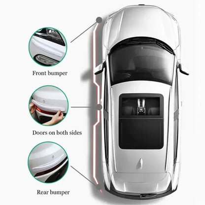 New 4/6 PCS Car Anti-collision Protection Decoration Strip Universal Front Rear Bumper Corner Protector Guard Car Accessories