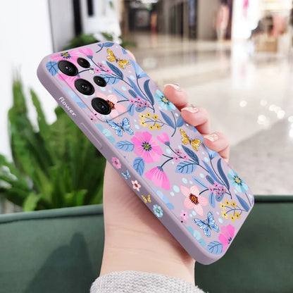 Miss Pattern Phone Case For Samsung Galaxy S25 S24 S23 S22 S21 S20 Ultra Plus FE S10 S9 S10E Note 20 Ultra 10 9 Plus Cover