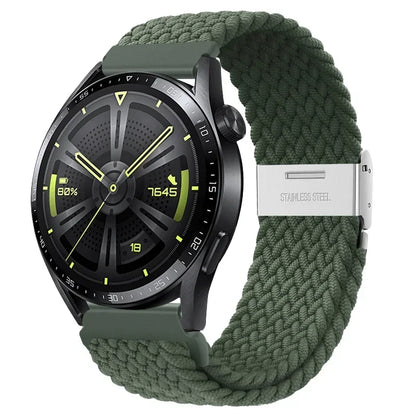 20 22mm Strap for Samsung Galaxy Watch 7 6 5 4 Band 40/44mm 5Pro Active 2 Gear S3 Braided Elastic Bracelet for Huawei GT2/3 4Pro