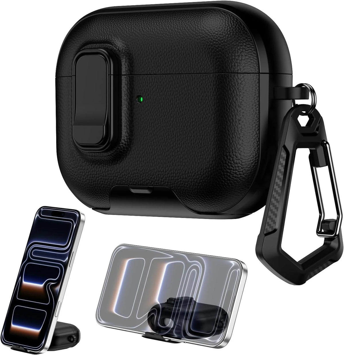 Safety Lock Case For AirPods Headphone Pro Pro 3 with Cleaning Kit Full Body Shockproof Protective Cover For AirPods 4 Pro3 2025