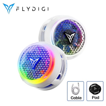 Flydigi B9X Cellphone Cooler Frequency Conversion Super Heat Dissipation Magnetic Radiator RGB Light For iPhone iPad Android