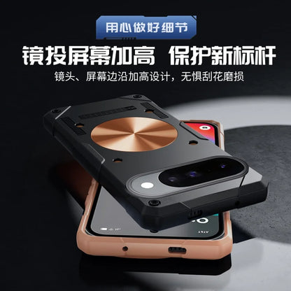 Copper Heat Dissipation Magnetic Phone Case For Google 11 10 9 Pro XL Cooling Case Heavy Duty Shockproof Cover Silicone Casing
