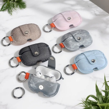 For Airpods Pro 3(2025) Case Soft Pu Leather Earphone Cover for Airpods 4 Case Headset Shell Headphone Cove for Airpods Pro/Pro2