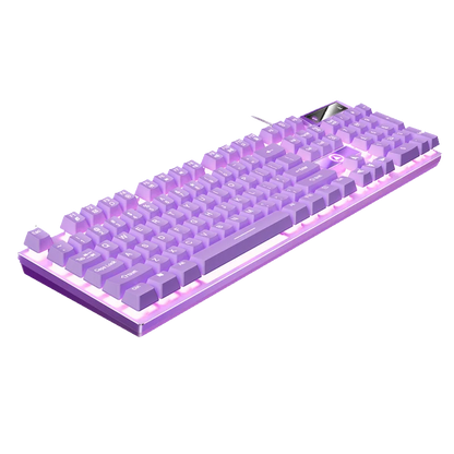 Wired USB Gaming Keyboard with Backlight, 104 Key Gamer Keyboard for Computer/Laptop/PC, Ergonomic Design,Office Gaming Accessor
