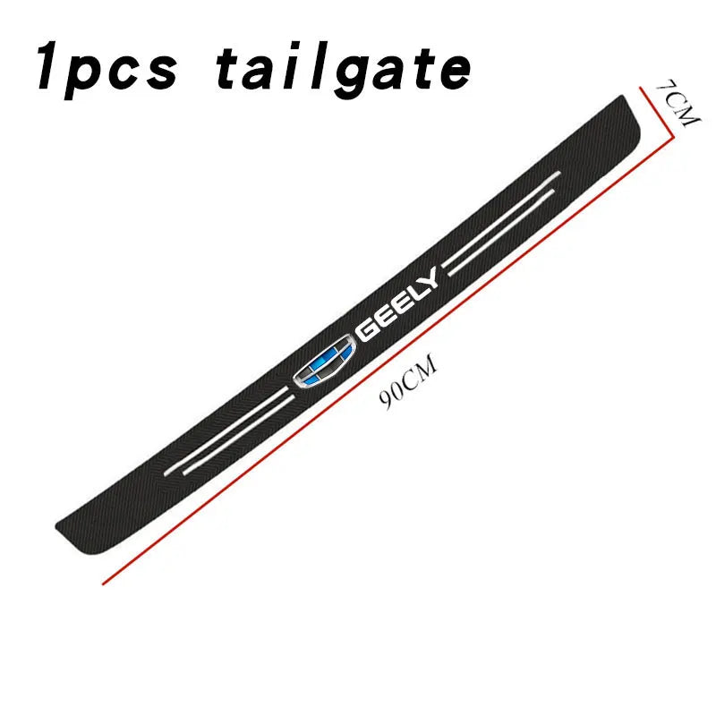 Car Door Sill Plate Protector Stickers For Geely geometry C Emgrand Gc6 Gx3 Ec7 Atlas Coolray Cross NL3 X6 GS car Accessories