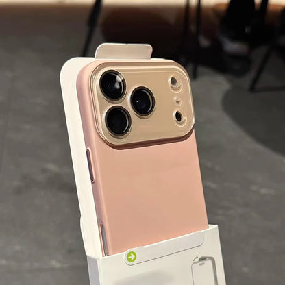 Luxury Glass Camera Phone Case For iPhone 17 15 14 13 16 Pro Max 17Pro Matte Cases For iPhone17 Pro Max Hard PC Skin Back Cover