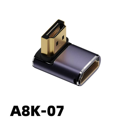 Mini /Micro 8K HDMI 2.1 Cable Connector Adapter 270 90 Degree Angle 2 Pieces Male to Female Converters Cable Adaptor Extender HD