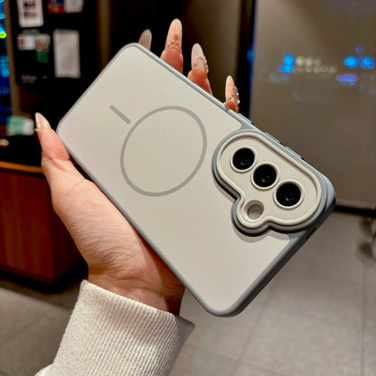 Luxury Matte PC Case For Samsung Galaxy A57 A37 A17 A18 A56 A36 A26 A16 5G 4G S26 S25 S24 S23 Plus A 57 For Magsafe Charge Cover