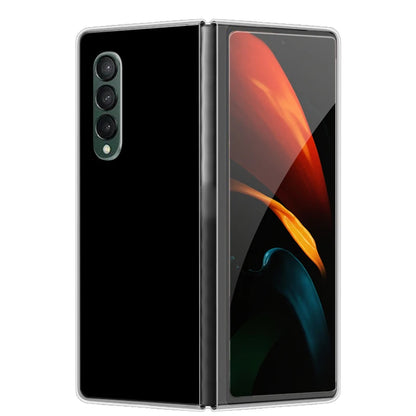 Case For Galaxy Z Fold 7 6 5 3 4 2 Transparent Hard Folding Luxury Painted For Samsung Z Fold 7 Fold Special Fold2 Clear Cover