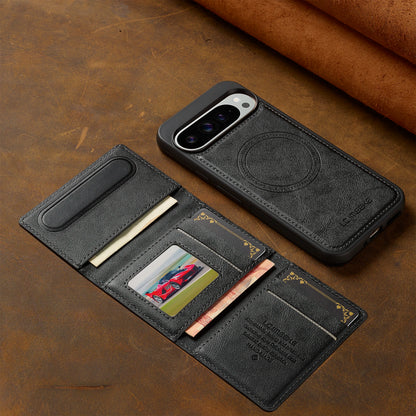 Card holder Phone Case For Google pixel 10 9 8 7 pro XL 8A 9A cover Luxury For Magesafe Magnetic Leather funda wallet cases