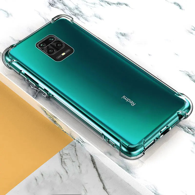 Shockproof Silicone Case On For Xiaomi Redmi Note 9 8 7 6 Pro Max 8A 9S Clear Case For Xiaomi Mi 8 9 10 Lite mi 9t Cover