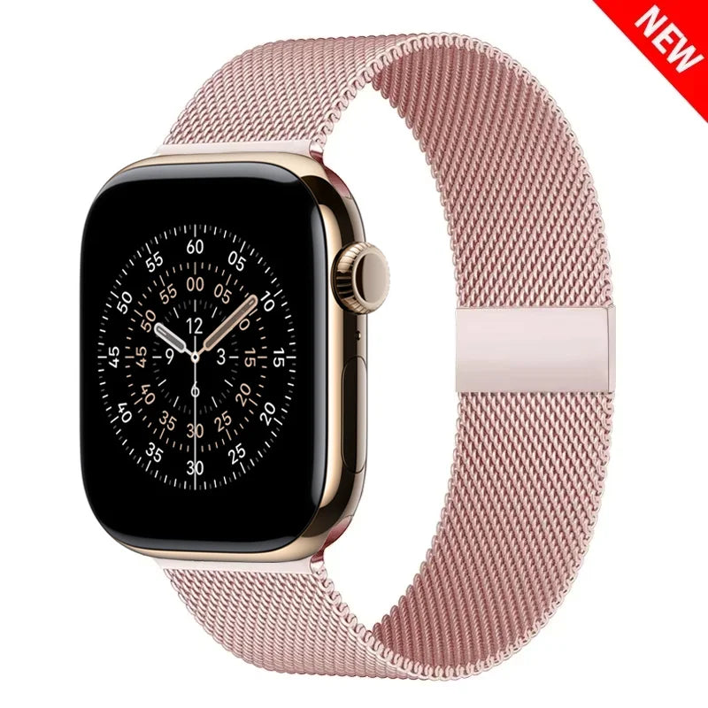 Milanese loop strap For Apple Watch band 11 46mm 44mm 40mm 41mm 42mm 45mm bracelet iwatch series 10 8 7 6 5 4 SE 9 Ultra 3 49mm