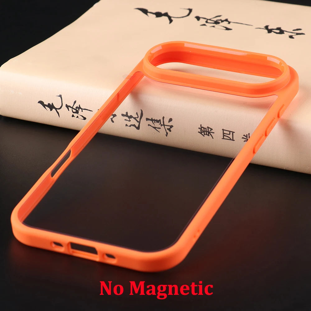 UGOjP For iPhone 17 Air Case Men Women Anti-drop Transparent Phone Case Shockproof TPU Frame Clear Thin Protective Back Cover