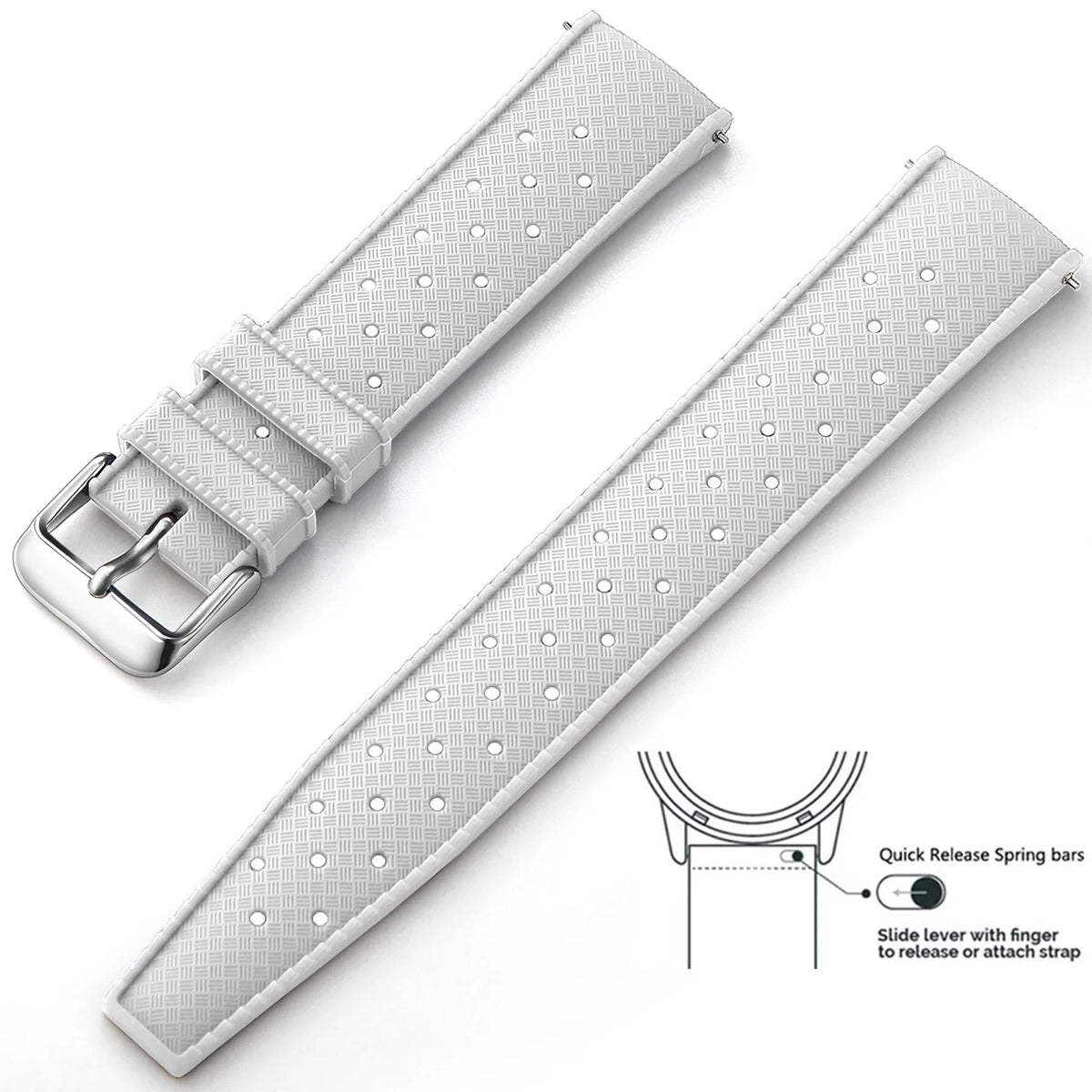 Tropical Silicone Watch Band Quick Release Watch Band 18mm 20mm 22mm Rubber Tropic Smart Watch Strap Waterpfroof Muti-Color