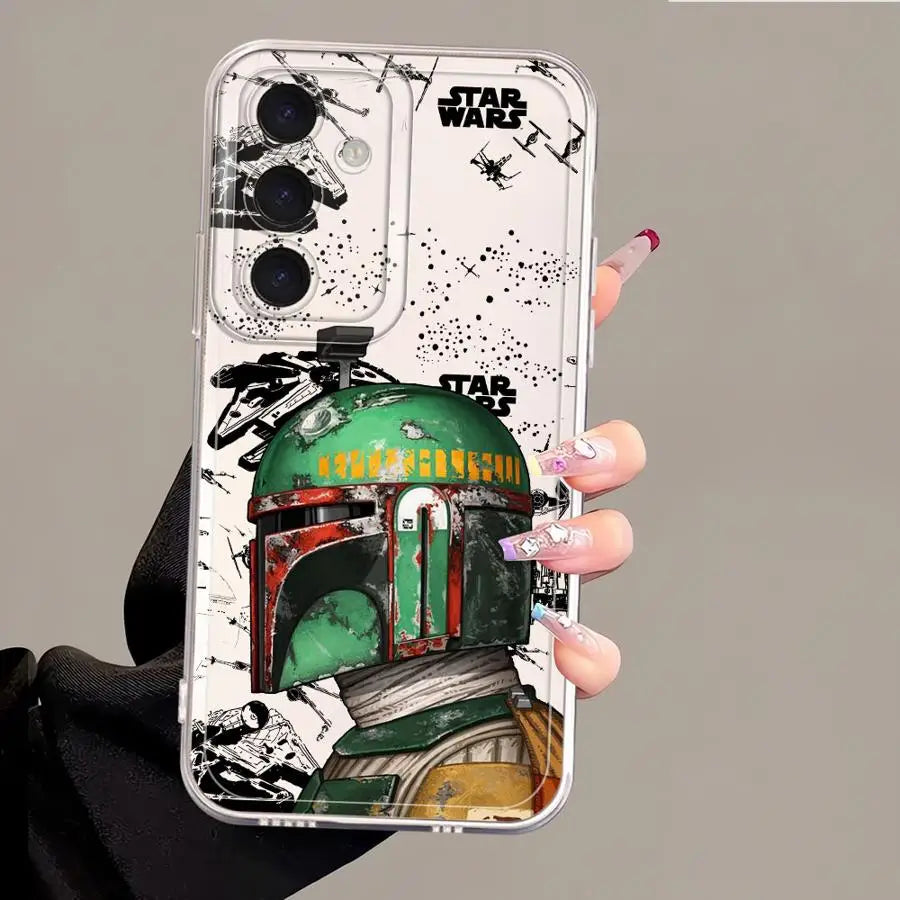 S-Stars Wars Cool Hero Phone Cover Case for Samsung Galaxy S26 S21 S22 FE S25 Edge Note 20 Ultra 10 S20 Plus S23 Ultra S24