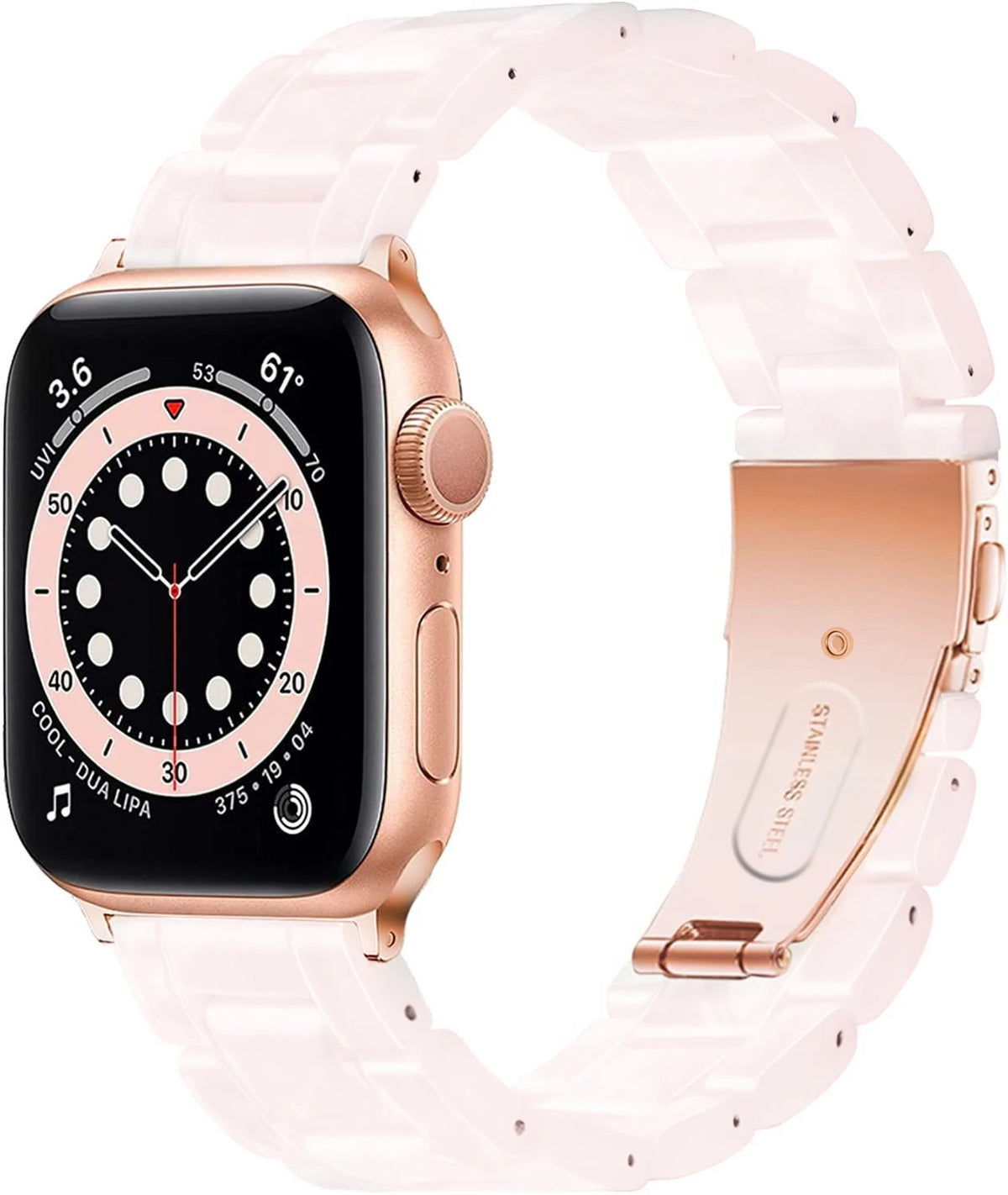 New Laser Transparent Strap for Apple Watch Band 44mm 40 41 45 38 49 46 42mm Correa Bracelet iWatch Series 12 11 10 9 8 7 6 5 4