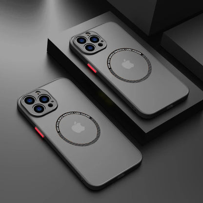 Luxury Magnetic Matte PC Case For Magsafe iPhone 16e 16 15 14ProMax 13 12 Mini 11 Pro Max 15 14 Plus Wireless Charge Phone Cover