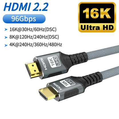 8K HDMI 2.1 Cable 4K@120Hz 8K@60Hz 48Gbps EARC ARC HDCP Ultra High Speed For RTX Video Cable PC Laptop Projector HDTV PS5 1m2m3m