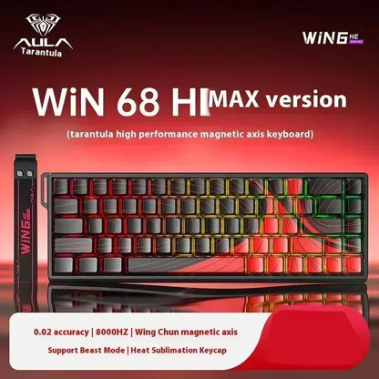 Aula Win60 Win68 He Magnetic Switch Keyboards 8k Rgb Hot-Swap Wired Mechanical  Gaming Keyboard Customize Esports PC Gifts