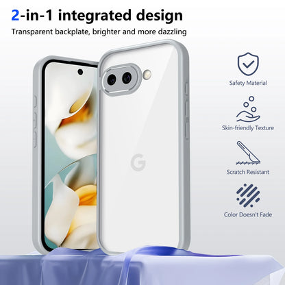 For Google Pixel 9A Case Air Cushion Shockproof Silicone Bumper Clear Matte Back Cover Hard Phone Case for Google Pixel 9A G3Y12