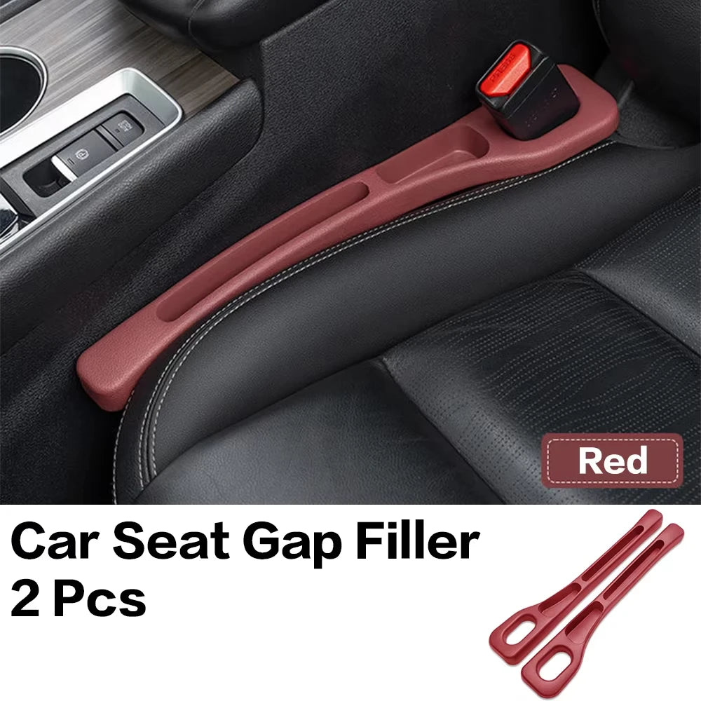 2PCS Car Seat Gap Filler Between Seats Console Organizer Seat Crevice Storage Box Bag Decoration Interior Auto Accessories
