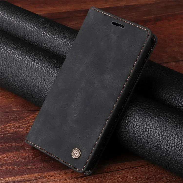 Leather Flip Phone Case For Samsung Galaxy S10 Plus S20 S21 FE S22 S23 S24 S25 S26 Ultra Note 20 Ultra Luxury Wallet Cover