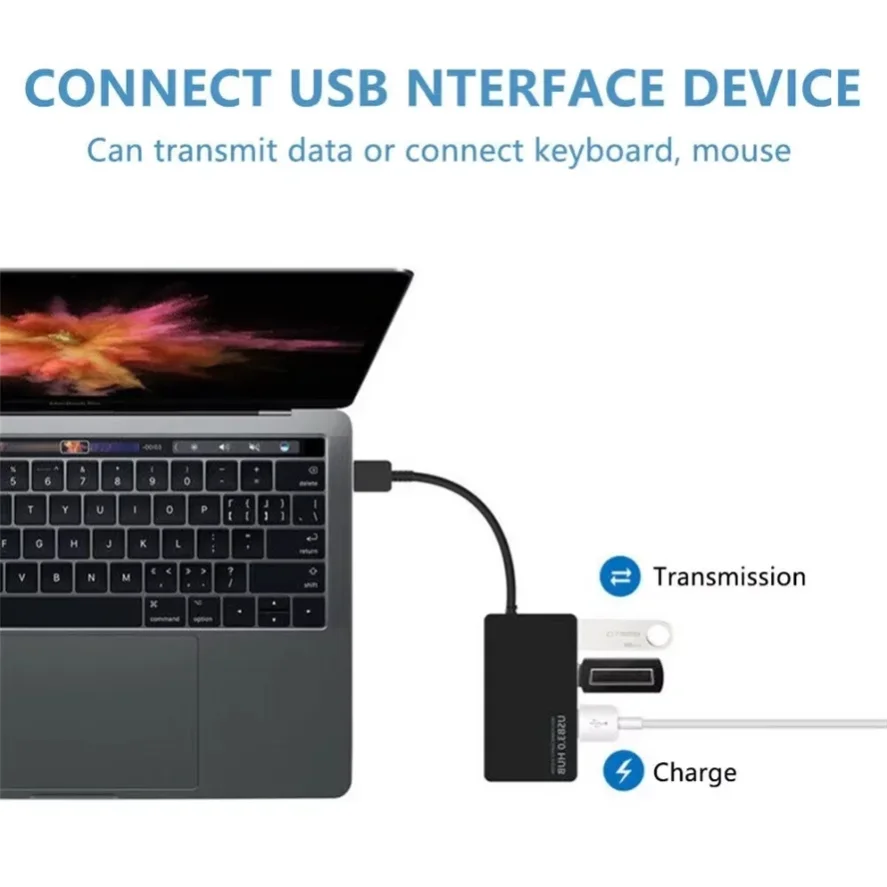 High Speed Usb 3.0 Hub Multi Usb Splitter 4-port Multiple Expander Adapter Computer Accessories for Laptop Pc Multi USB Adapter