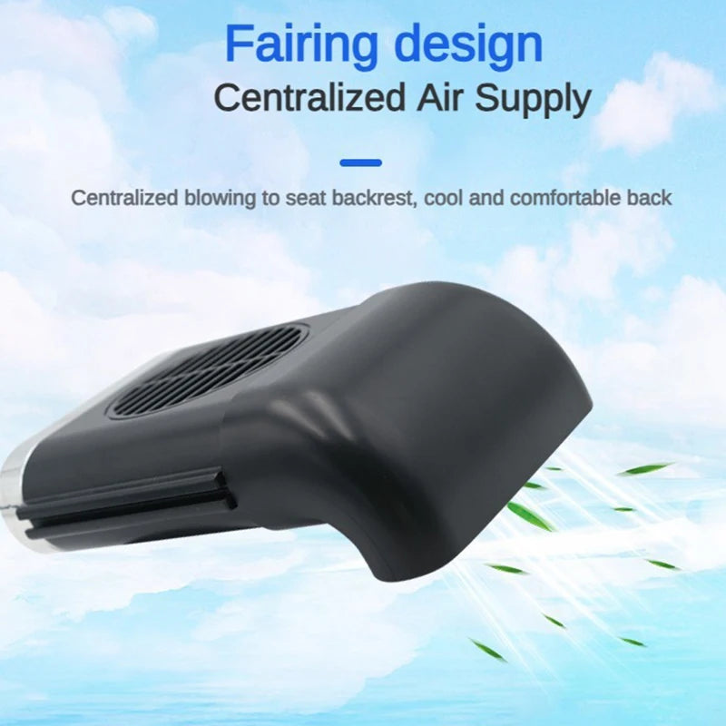 EAFC Mini Car Seat Back USB Fan Foldable Silent Fan 3-Speeds  Adjustable Universal Car Cooler Air Cooling Car Rear Seat Auto