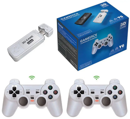 Y6 Retro Game Console 4K 60fps HDMI Output Low Latency GD10 TV Game Stick Dual Handle Portable Home Game Console Kid Gift