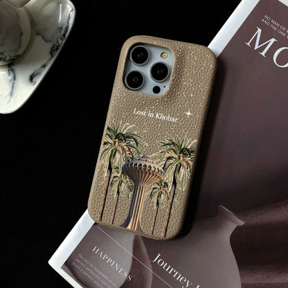 Personalised Inevitable Initial Kafr Letters Name Leather Case for iPhone 11 12 14 13 15 Pro Max Mini 16 Plus Luxury Hard Covers
