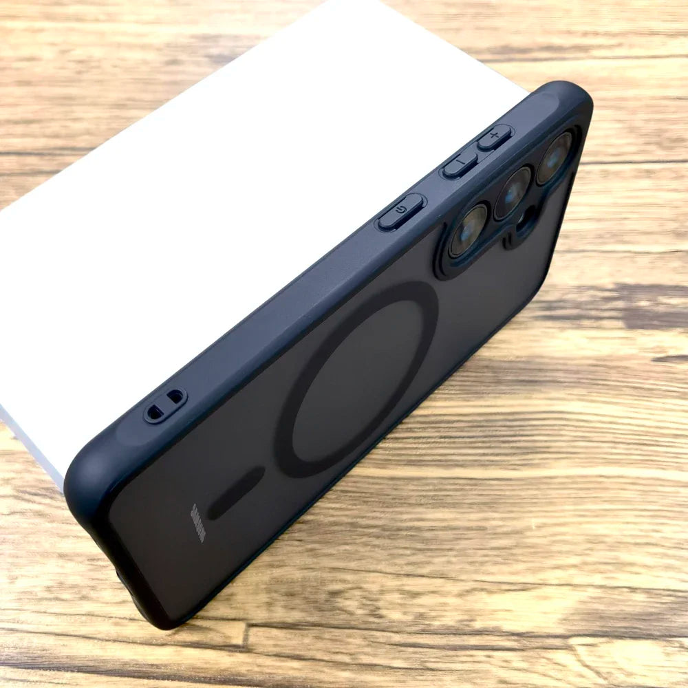 Luxury Matte Case For Samsung Galaxy A56 A55 A54 5G S26 S25 S24 FE S23 S22 Ultra Plus S25FE S26Ultra for Magsafe Charge Cover