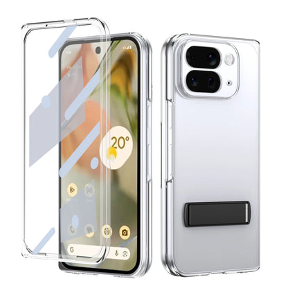 transparent acrylic Magnetic charging Cover For Google Pixel 10 Pro Fold bracket camera screen saver shockproof phone Case