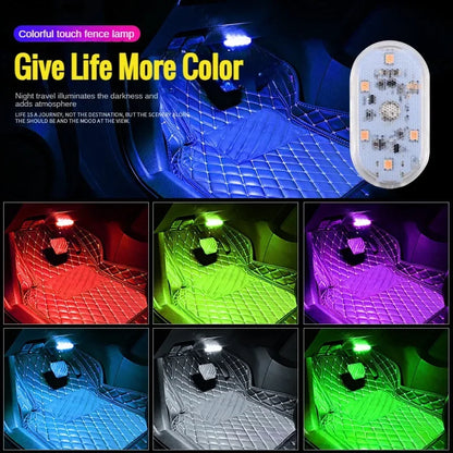Car Mounted LED Magnetic Touch Lights, Wireless Interior Lights, Door Lights, Roof Mounted Lights Reading Lights USB Charging 5V