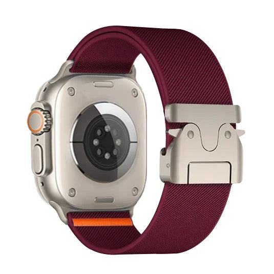 Nylon Strap for Apple Watch Ultra 2 Band 49mm 10 9 8 7 45mm 41mm 44mm 46mm 42mm Braided Elastic Bracelet for IWatch Series 6 SE