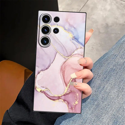Pink And Green Marble Case for Samsung Galaxy S24 Plus Note 20 Ultra 8 9 10 S23 S20 S21 FE S26 S10 S9 S25 Ultra Funda Phone
