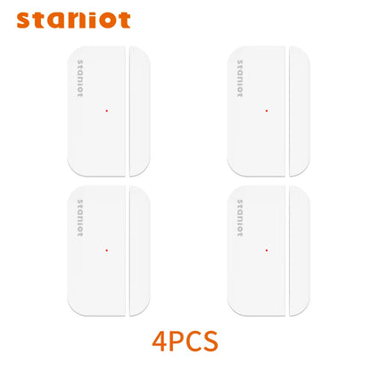 Staniot Door Sensor Wireless Smart Home Security Window Detector 5-Year Battery Life Door Open Closed Magnetic Contact Sensor