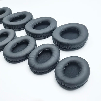 Oval Ear Pads For Headphones Covers Sponge Leather Foam Cushion 60*70 60*80 65*85 70*90 75*95 80*100 85*105 90*105 90*110 2pcs