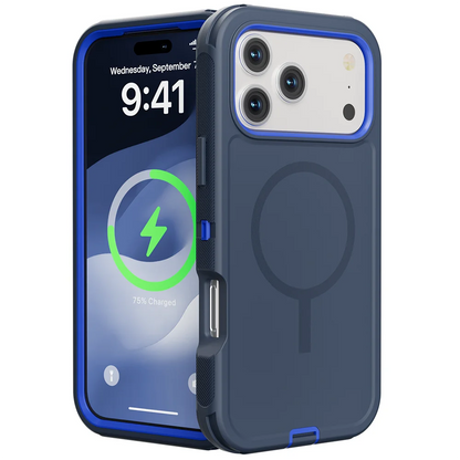 Rugged Armor OTT Defender Box Magnetic Phone Case For iPhone 18 Pro Max 17 Air 16 15 14 13 For Magsafe Shockproof Protect Cover