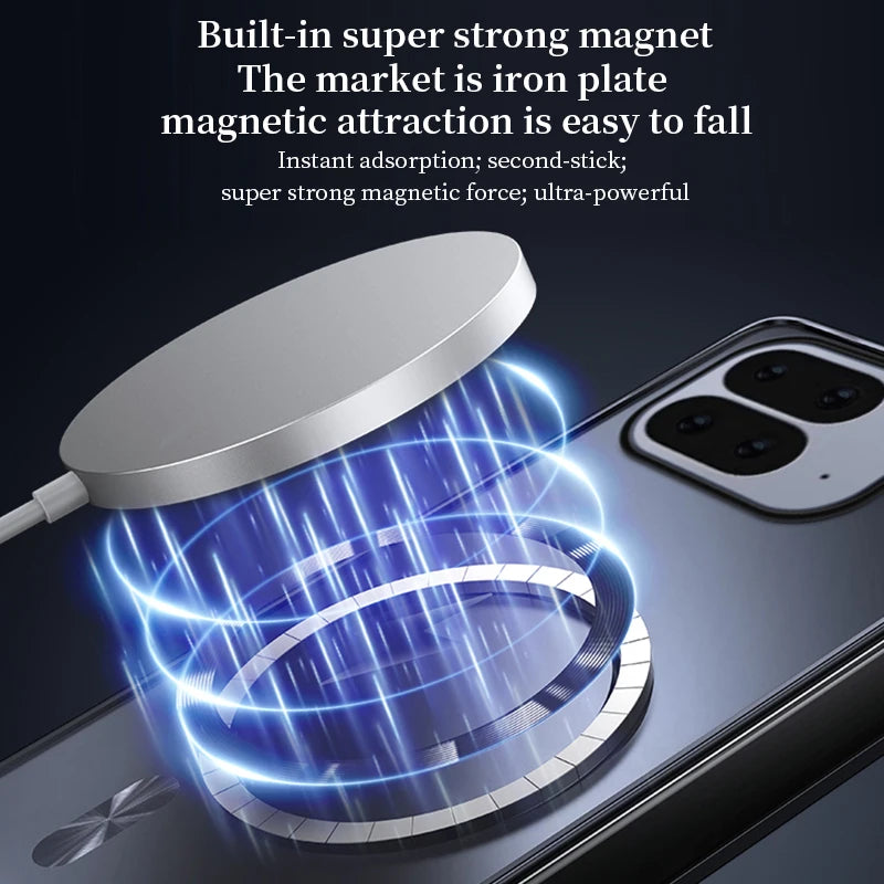 Hard Plastic Case For Magsafe Magnetic Wireless Charge Back Matte Cover For Google Pixel 9 10 Pro Fold