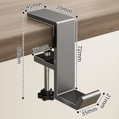 1pcs Punch-free Desk Hook Adjustable Desk Edge Hook Multi - Functional Gaming Headset Hanging Hook Home Office Organizer