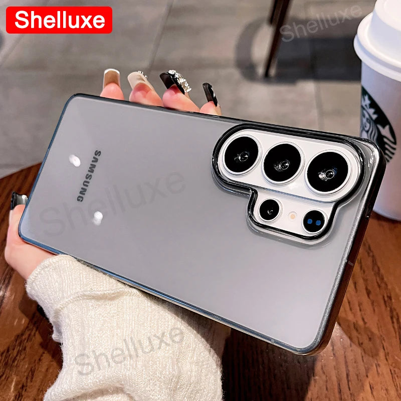 S26 Ultra Case Shelluxe Luxury Magnetic Transparent PC Hard Cover For Samsung Galaxy S26 S25 S24 Ultra S23 Plus S22 FE 5G Cases